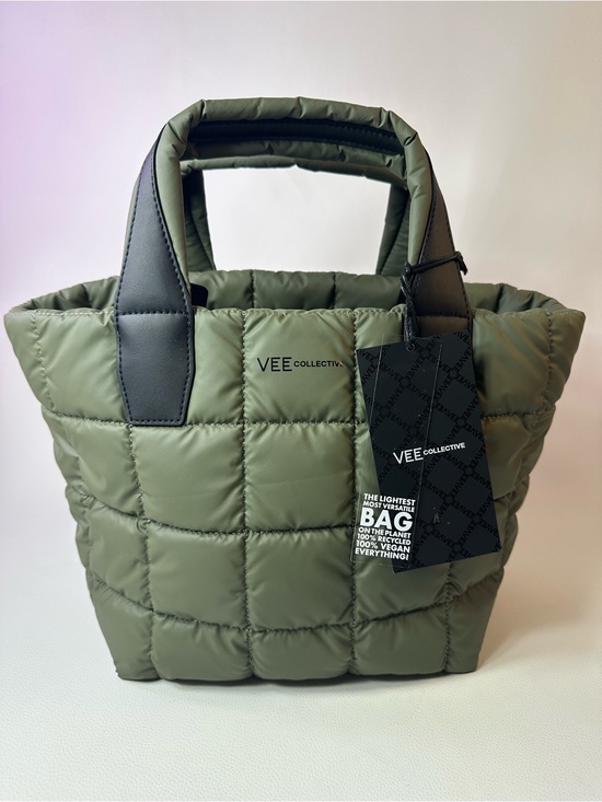 Vee Collective Handbags - NEW VEE COLLECTIVE SMALL PORTER TOTE MOSS GREEN